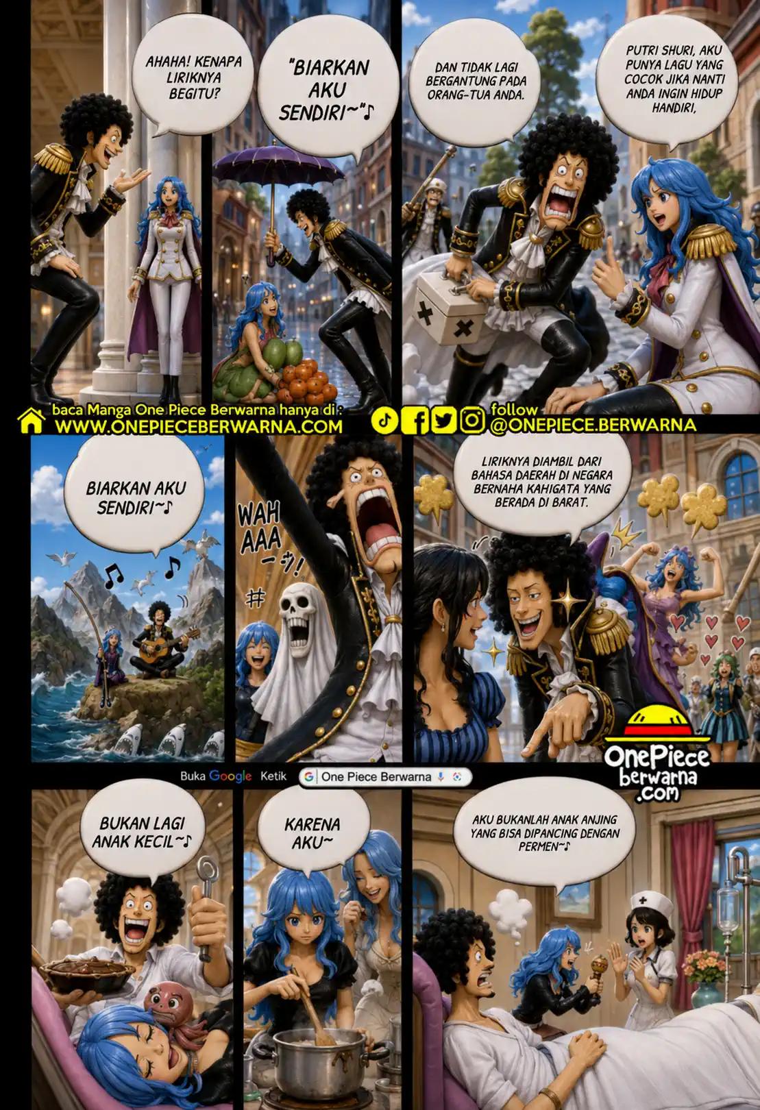 One Piece berwarna 1185 1186 1187 bahasa indonesia